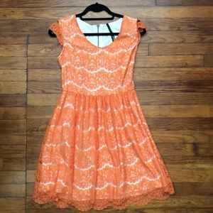 Kensie brand Orange Dress size small